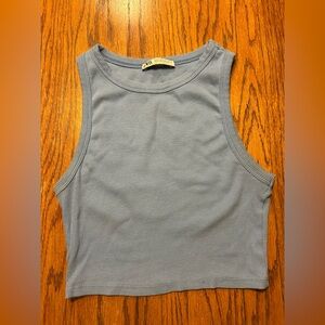 Zara Light Blue Crop Top